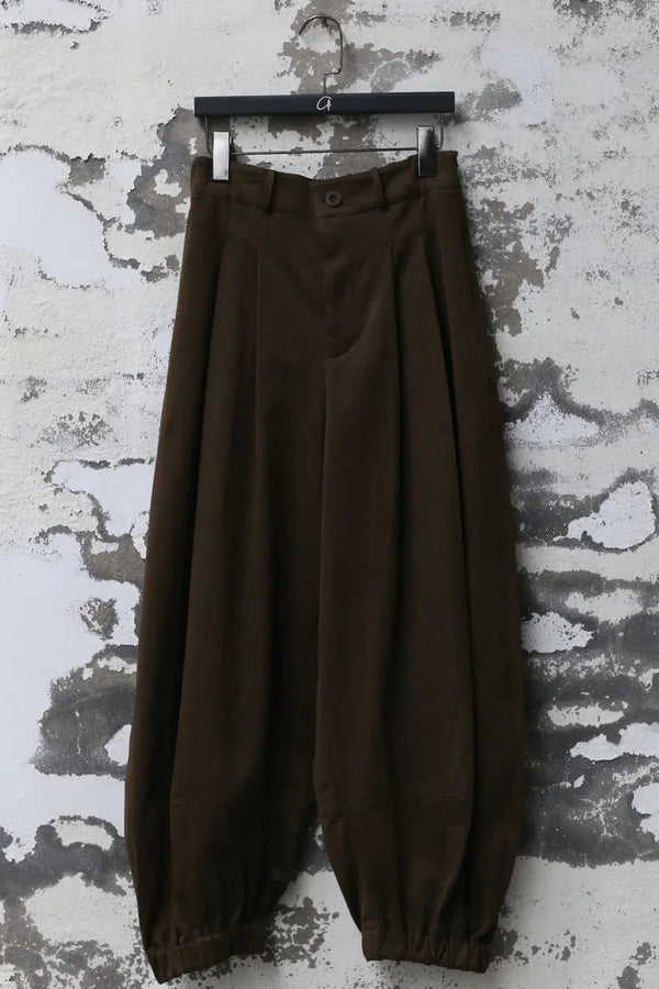 AVIVA JIFEI XUE coconut-shaped wide legs FW23-CWLP3-BR